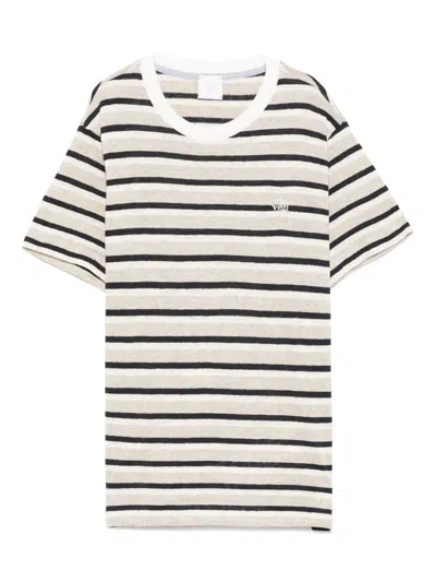 Eleventy Kids' Striped T-shirt In Neutrals