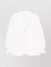 Eleventy Structured Single-breasted Jacket Notch Lapels In White