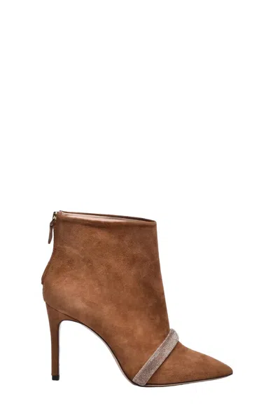 Eleventy Suede Ankle Boot - Brown