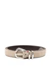 Eleventy Suede Belt In 中性色