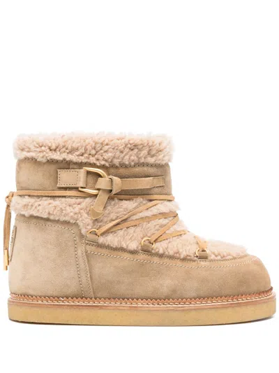 Eleventy Suede Boots In Neutrals