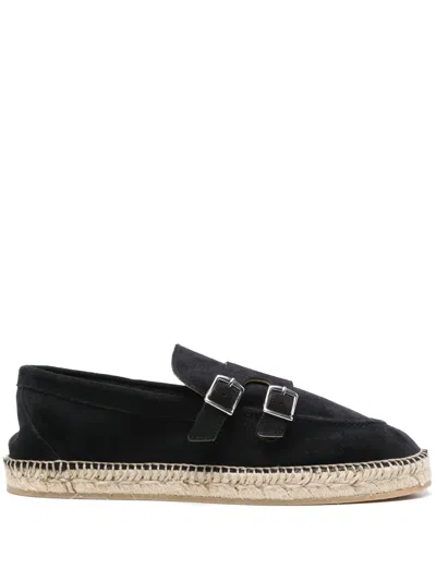 Eleventy Suede Espadrilles In Blue