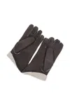Eleventy Suede Gloves In Brown