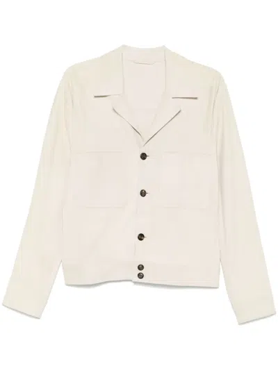 Eleventy Suede Jacket In 中性色