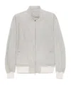 Eleventy Suede Jacket In Gray