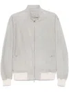 Eleventy Suede Jacket In Grey