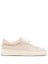 Eleventy Suede Leather Trainers In Neutral