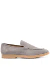 Eleventy Suede Loafers In Grey