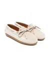 Eleventy Suede Loafers In Neutrals