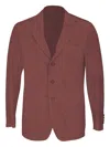 Eleventy Suede Single-breasted Blazer In Brown