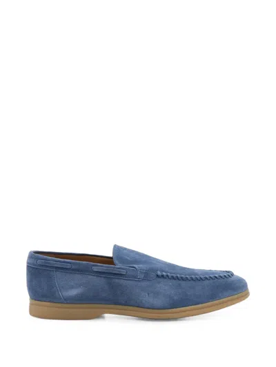 Eleventy Loafers Men Color Denim In Blue