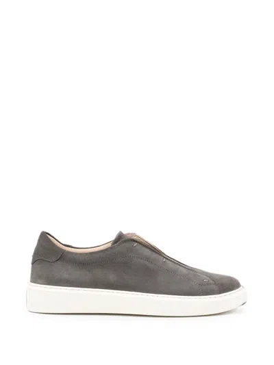 Eleventy Suede Slip-on Sneakers In Multi