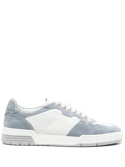 Eleventy Suede Sneakers In 蓝色