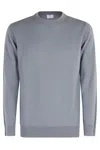 Eleventy Sugar Paper ml Tipping Crewneck Sweater