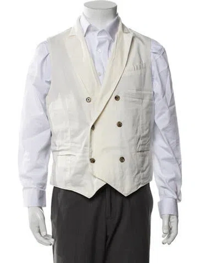 Pre-owned Eleventy Suit Vest In Neutrals