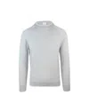 Eleventy Mock Neck Sweater With Ribbed Detailing And Contrast Accents