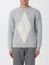 Eleventy Geometric-pattern Wool Sweater In Blue