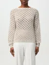 Eleventy Open-knit Sweater In Sand