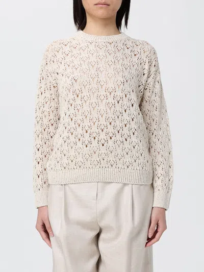 Eleventy Long-sleeve Knit Top In White