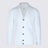 Eleventy Ribbed Texture Shawl Collar Long Sleeves In Blue