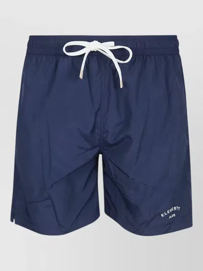 Eleventy Drawstring-fastening Swim Shorts In Multi