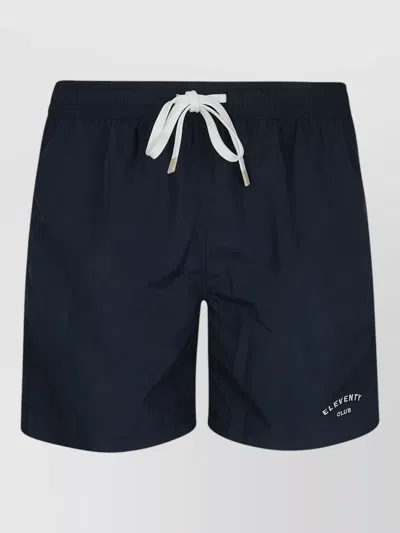 Eleventy Drawstring-fastening Swim Shorts In Multi
