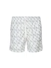 Eleventy Swimming Costume With Geometric Print In White