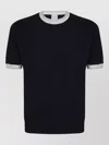 Eleventy Ribbed T-shirt In Black