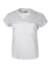 Eleventy T-shirt In Bianco - Rosa
