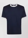 Eleventy Ribbed T-shirt In Blue