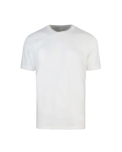 Eleventy T-shirt Girocollo Bianca In White