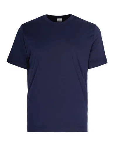 ELEVENTY T-SHIRT GIROCOLLO BLU
