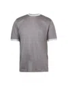 Eleventy Purple Crewneck T-shirt In Gray