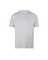 Eleventy Grey Crew Neck T-shirt In Gray