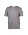 Eleventy Round Neck Short Sleeve T-shirt In Multi