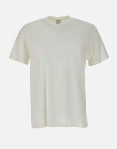 Eleventy Crew Neck T-shirt In Cotton Modal In Neutral