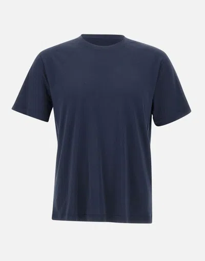 Eleventy Cotton Modal Crew Neck T-shirt In Blue