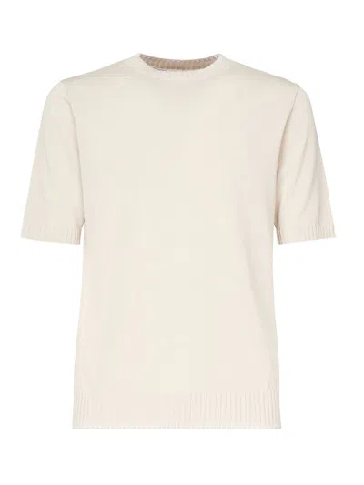 Eleventy Cotton T-shirt In Sand