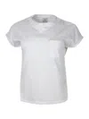 Eleventy T-shirt In Bianco - Rosa