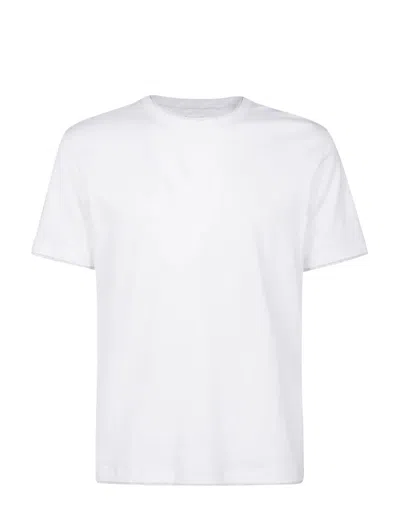 Eleventy T Shirts And Polos In White, Melange Lt. Gray