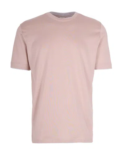 Eleventy Light Pink Cotton T-shirt