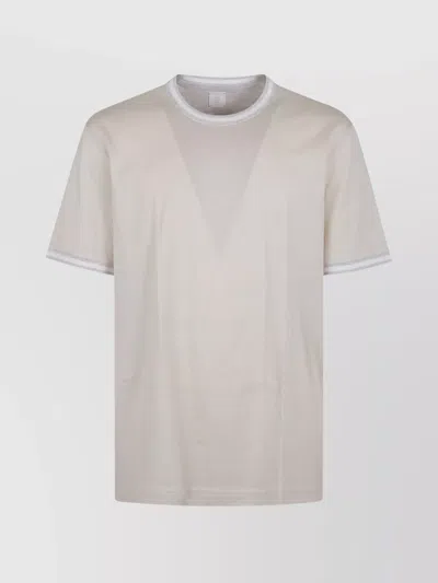ELEVENTY T-SHIRTS ROUND NECK CONTRAST TRIM