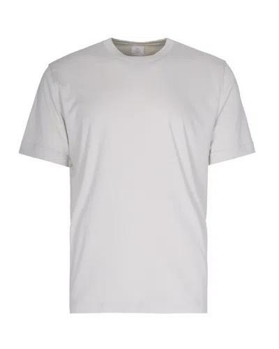 Eleventy T-shirt Girocollo Sabbia In White