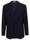 Eleventy Black Cotton Jacket With Classic Lapel And Modern Fit In Black