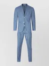 Eleventy Tailored Suit With Chest Pocket And Notched Lapel