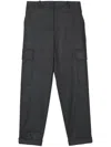 Eleventy Tapered-leg Trousers In Grey