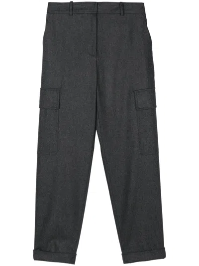 Eleventy Tapered-leg Trousers In Grey