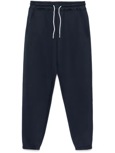 Eleventy Tapered Track Pants In Blue
