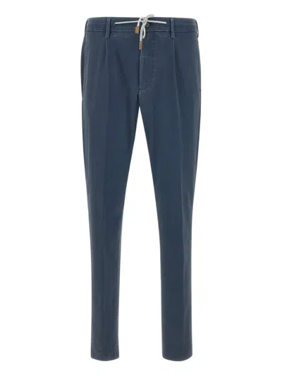 Eleventy Tapered Trousers In Blue