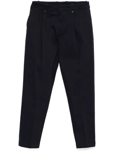 Eleventy Tapered Trousers In Blue